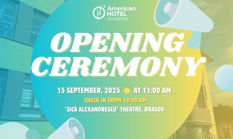 Blue and White Illustrative Grand Opening Poster